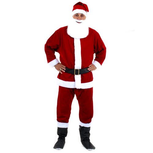 Fantasia Papai Noel Luxo Adulto e Infantil - Natal