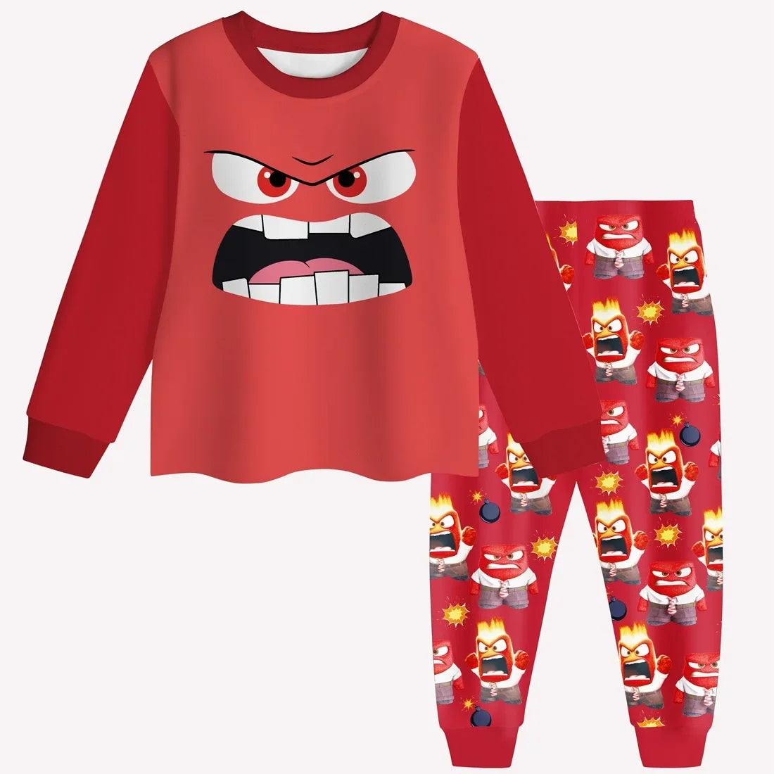 Pijama Raiva Infantil e Adulto Divertidamente