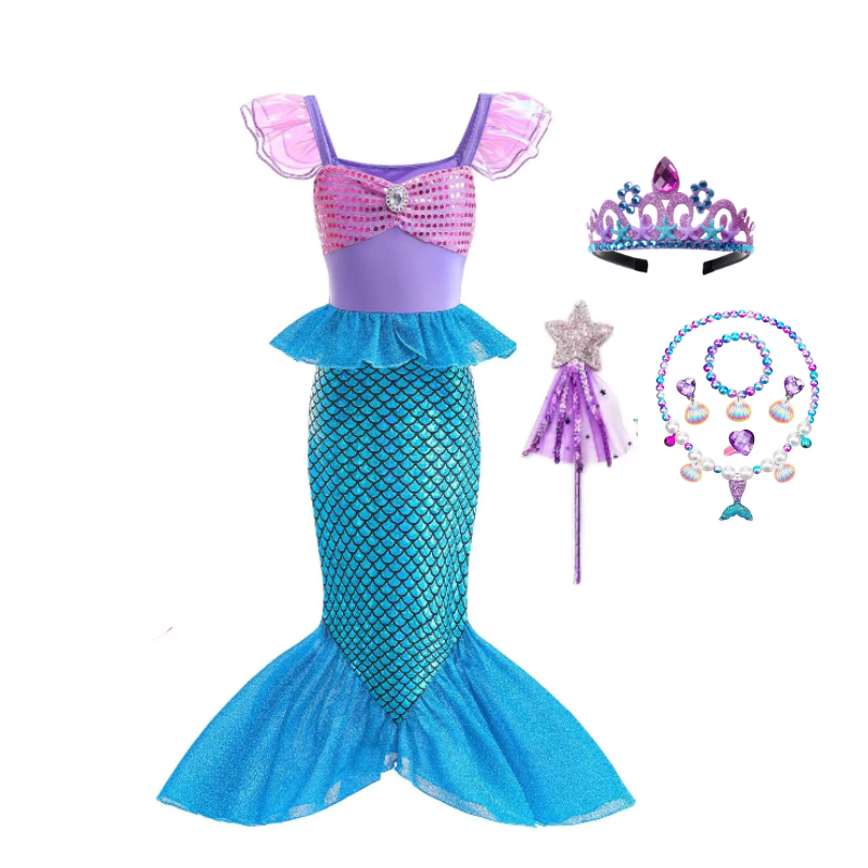 Fantasia Infantil e Adulto Ariel Onda Magicas